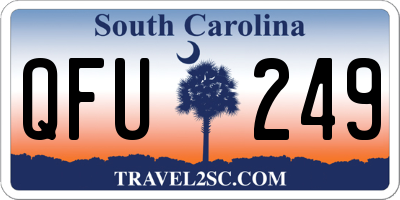 SC license plate QFU249