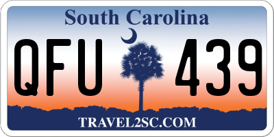 SC license plate QFU439
