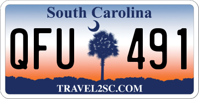 SC license plate QFU491