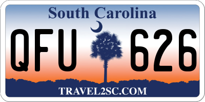 SC license plate QFU626