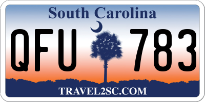 SC license plate QFU783