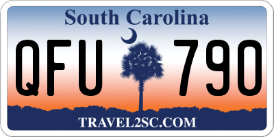 SC license plate QFU790