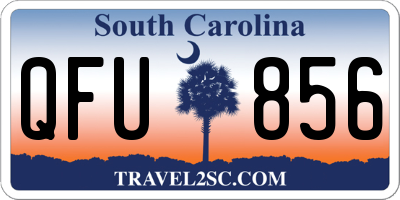 SC license plate QFU856