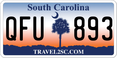 SC license plate QFU893