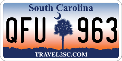 SC license plate QFU963