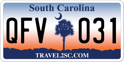SC license plate QFV031