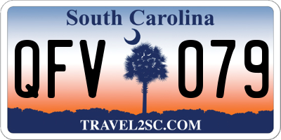 SC license plate QFV079