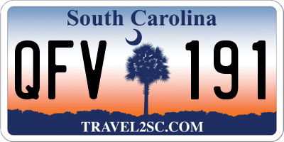 SC license plate QFV191