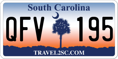 SC license plate QFV195
