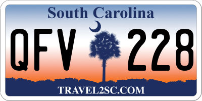 SC license plate QFV228