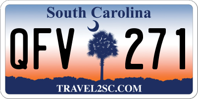 SC license plate QFV271