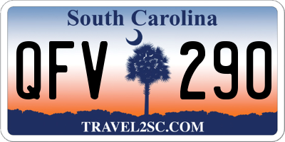 SC license plate QFV290