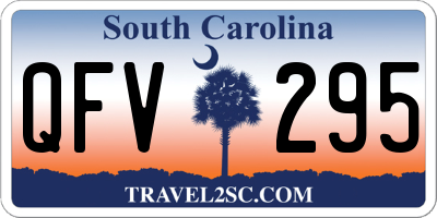 SC license plate QFV295
