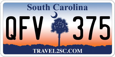 SC license plate QFV375