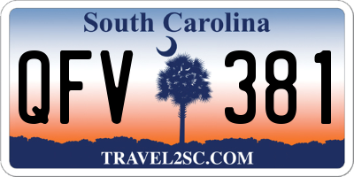 SC license plate QFV381