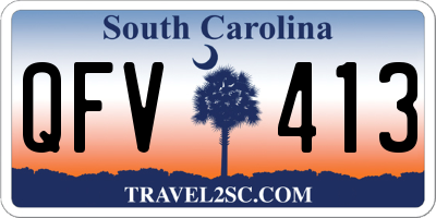 SC license plate QFV413