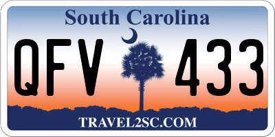 SC license plate QFV433