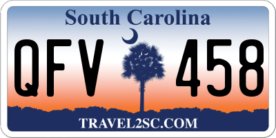 SC license plate QFV458