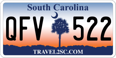 SC license plate QFV522