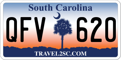 SC license plate QFV620