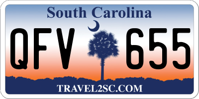 SC license plate QFV655