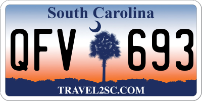 SC license plate QFV693