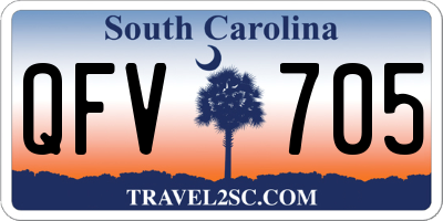 SC license plate QFV705