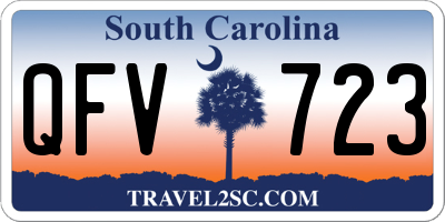 SC license plate QFV723