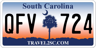 SC license plate QFV724
