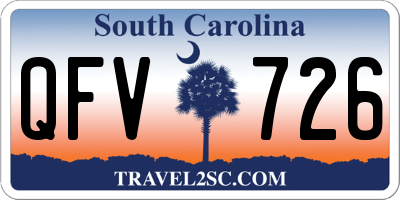 SC license plate QFV726