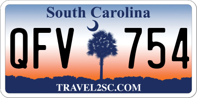 SC license plate QFV754
