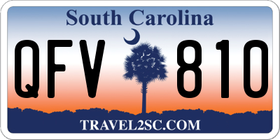 SC license plate QFV810
