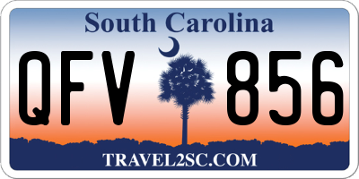 SC license plate QFV856