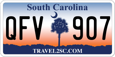 SC license plate QFV907