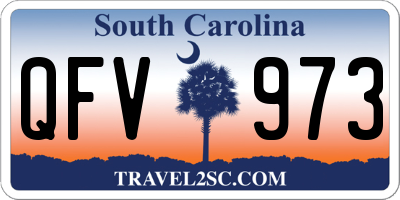 SC license plate QFV973