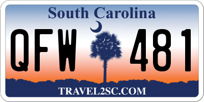 SC license plate QFW481