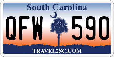 SC license plate QFW590