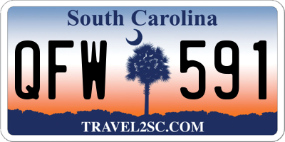 SC license plate QFW591