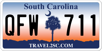 SC license plate QFW711