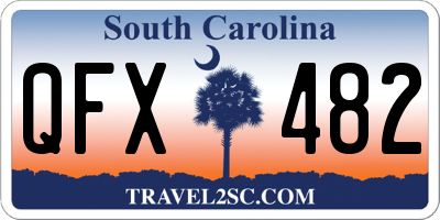 SC license plate QFX482