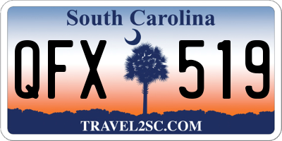 SC license plate QFX519