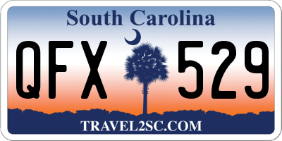 SC license plate QFX529