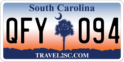 SC license plate QFY094
