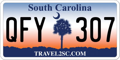 SC license plate QFY307