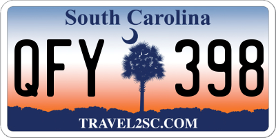 SC license plate QFY398