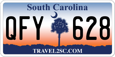 SC license plate QFY628