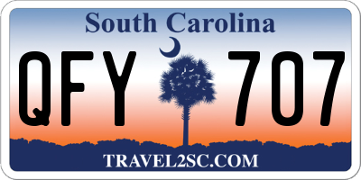 SC license plate QFY707