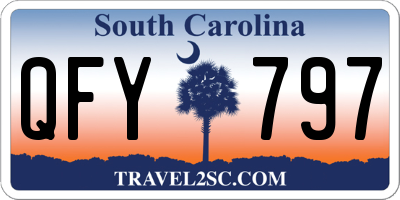 SC license plate QFY797