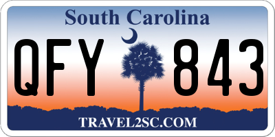 SC license plate QFY843