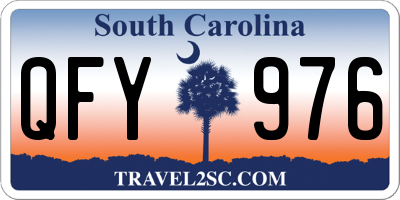 SC license plate QFY976